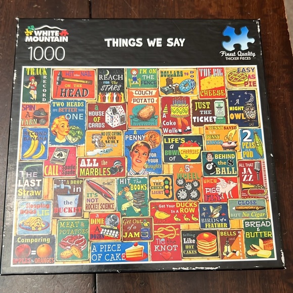 White Mountain Other - White Mountain 'Things We Say' Puzzle - 1000 Pieces